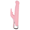 Нежно-розовый вибратор со стимулятором клитора Chisa Gyrating G-Bunny CN-531017362 (24 см)