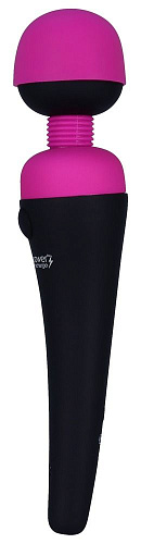 Перезаряжаемый массажёр, розовый с чёрным BMS Factory Palm Power recharge 30628
