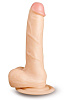 Телесный фаллоимитатор на присоске Brazzers DWS018 (20 см)
