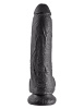 Чёрный фаллоимитатор Pipedream 9 Cock with Balls PD5508-23 (22,9 см)
