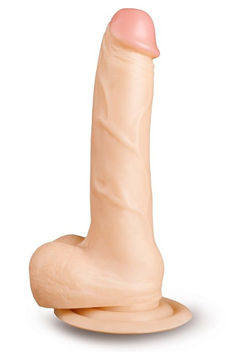 Телесный фаллоимитатор на присоске Brazzers DWS018 (20 см)