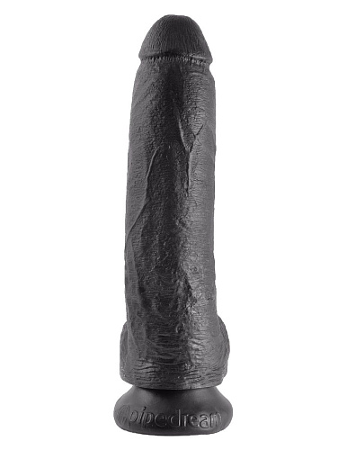 Чёрный фаллоимитатор Pipedream 9 Cock with Balls PD5508-23 (22,9 см)