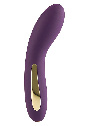 Фиолетовый изогнутый вибромассажёр Toy Joy Luminate Vibrator 3006010295 (17 см)