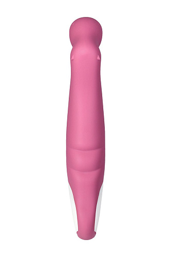 Светло-бордовый вибратор с загнутым кончиком Satisfyer Vibes Petting Hippo EE73-874-1017 (22,9 см)