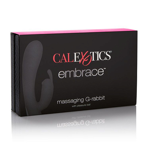 Розовый вибромассажёр California Exotic Novelties Embrace Massaging G-Rabbit SE-4609-45-3