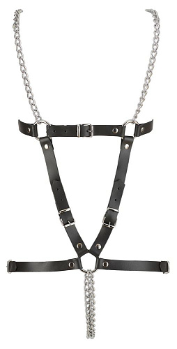 Чёрная кожаная упряжь Orion Leather Harness 02559710000