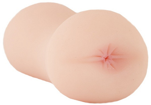 Двусторонний мастурбатор без вибрации — вагина и анус телесного цвета ToyFa 963011