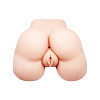 Телесная пышная попка с двумя входами и вибрацией Baile BM-009173Z-1