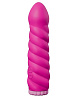 Ярко-розовый вибратор со спиралевидным рельефом Dream Toys PURRFECT SILICONE DELUXE 100 FUNCTION 21299 (18 см)