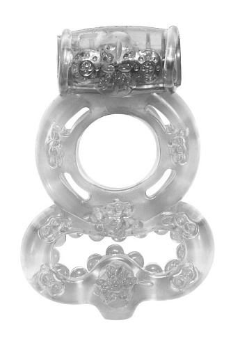 Прозрачное эрекционное кольцо с подхватом Lola toys Rings Treadle 0114-60Lola