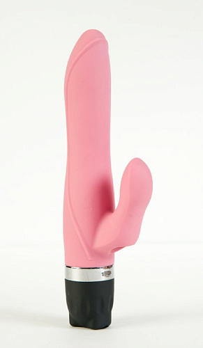Розовый вибратор с клиторальным стимулятором MyWorld - DIVA 905943 (17,5 см)