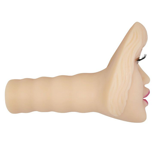 Мастурбатор-ротик телесного цвета с вибрацией Baile Temptation Passion Lady BM-009183-1