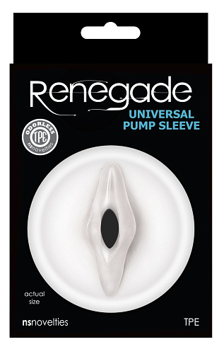 Прозрачная насадка-уплотнитель на помпу NS Novelties Universal Pump Sleeve Vagina NSN-1127-31