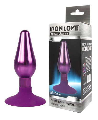 Конусовидная анальная пробка фиолетового цвета Bior toys IL-28003-VLT (10 см)