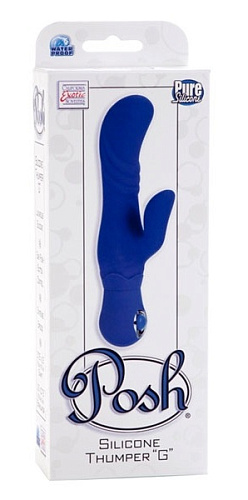 Синий вибромассажёр точки G California Exotic Novelties Posh SE-0726-05-3