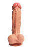Силиконовый фаллоимитатор телесного цвета с двойной структурой Real RM10016