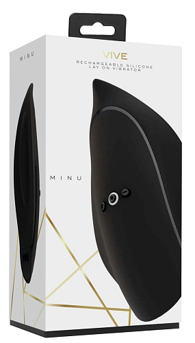 Чёрный клиторальный стимулятор Shots Media BV Minu VIVE024BLK