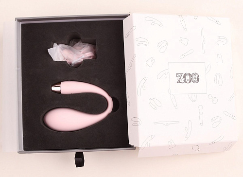 Силиконовый С-образный хай-тек вибромассажёр-кит нежно-розового цвета ImToy Whale