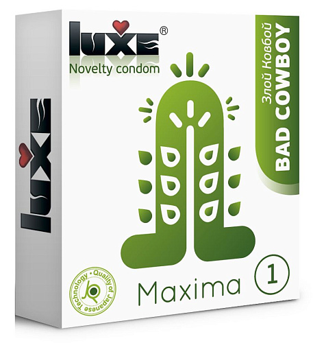 Презерватив Luxe Maxima WHITE №1 «Злой Ковбой» (1 шт)