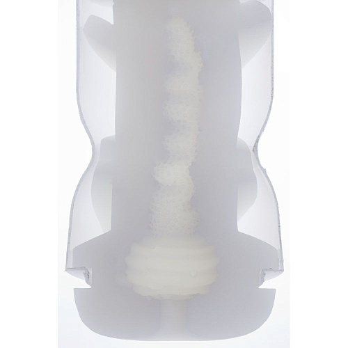 Мастурбатор голубого цвета с реалистичным тоннелем Genmu Fleshy Touch  GM00029