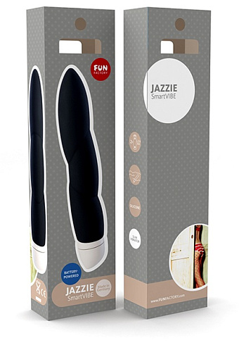 Чёрный вибратор Fun Factory JAZZIE 18508 (17,8 см)