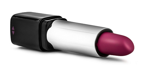 Чёрный вибратор в форме помады Blush Novelties Rose Lipstick Vibe BL-37215