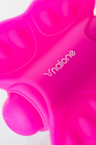 Розовый клиторальный стимулятор-бабочка Nalone Madam VS-VR46