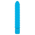 Синий вибромассажёр Toy Joy FUNKY RIBBED VIBE 3006010018 (15 см)