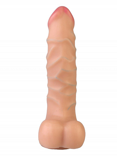 Вибромассажёр-реалистик с присоской телесного цвета Сумерки богов №17 204-17 CD DD (19 см)