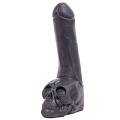 Чёрный фаллоимитатор-гигант с черепом O-Products Cock with Skull 115-KB09 (28 см)