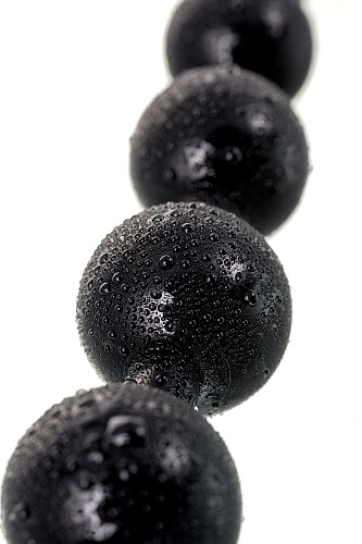 Чёрная анальная цепочка A-toys 761309 (28,3 см)