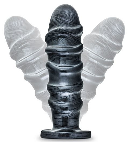 Тёмно-серый анальный стимулятор Blush Novelties Annihilator BL-15855 (28 см)