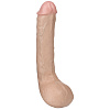 Реалистичная насадка телесного цвета Harness с мошонкой Doc Johnson 1015-19-BX (24 см)