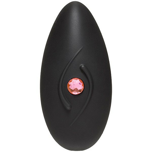 Чёрная рельефная вкладка в трусики Doc Johnson Body Bling Bliss Rechargeable Mini-Vibe 7018-01-BX