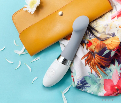 Серый вибромассажёр Lelo Gigi 2 Cool Gray LEL7886