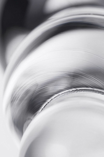 Прозрачная анальная втулка-ёлочка из стекла Sexus 912178 (11 см)