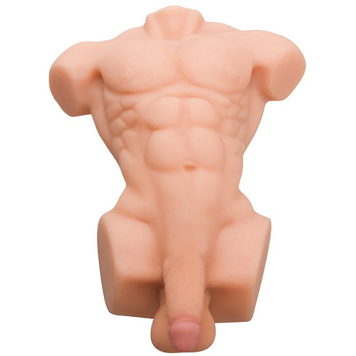 Мастурбатор-торс телесного цвета Topco Sales CyberSkin Intimates Virtual Boyfriend Light 1004018