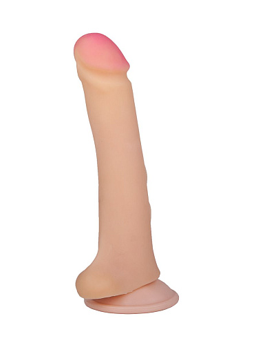Телесный фаллоимитатор на присоске со стимулирующими шишечками LOVETOY (А-Полимер) 814900 (18 см)