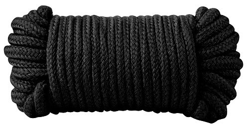Чёрная хлопковая верёвка Blush Novelties Bondage Rope 33 Feet 520048 (10 м)