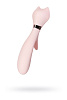 Нежно-розовый вибратор с клиторальным стимулятором Sinjoys CAT Vivi SC04B-P (21,7 см)