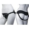 Чёрные трусы для страпона Lola toys Dark play 510146lola