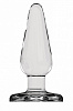 Прозрачная анальная пробка Shots Media BV Butt Plug Basic 3 Inch PLU001GLS (7,6 см)
