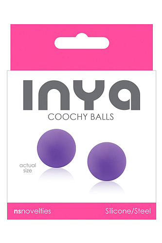 Фиолетовые вагинальные шарики без сцепки NS Novelties INYA Coochy Balls Purple NSN-0550-25