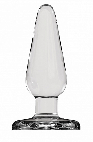 Прозрачная анальная пробка Shots Media BV Butt Plug Basic 3 Inch PLU001GLS (7,6 см)
