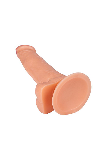 Телесный фаллоимитатор средних размеров на присоске ToyFa 582003 (17 см)