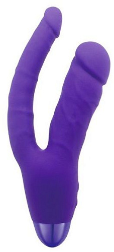 Фиолетовый двойной вибратор Howells INDULGENCE Rechargeable Insatiable Desire 174217pur (21 см)