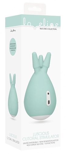 Зелёный клиторальный стимулятор с тремя отростками Shots Media BV Luscious LOV020GRN