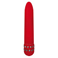 Красный вибратор с кристаллами Toy Joy DIAMOND RED SUPERBE VIBE 3006009897 (15 см)