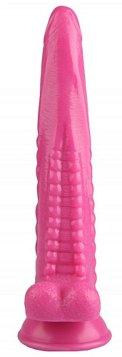Розовый анальный реалистичный стимулятор на присоске Сумерки богов 1017-43 BX DD (25,5 см)
