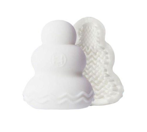 Фигурный мастурбатор белого цвета Men sMax Pucchi WAVE